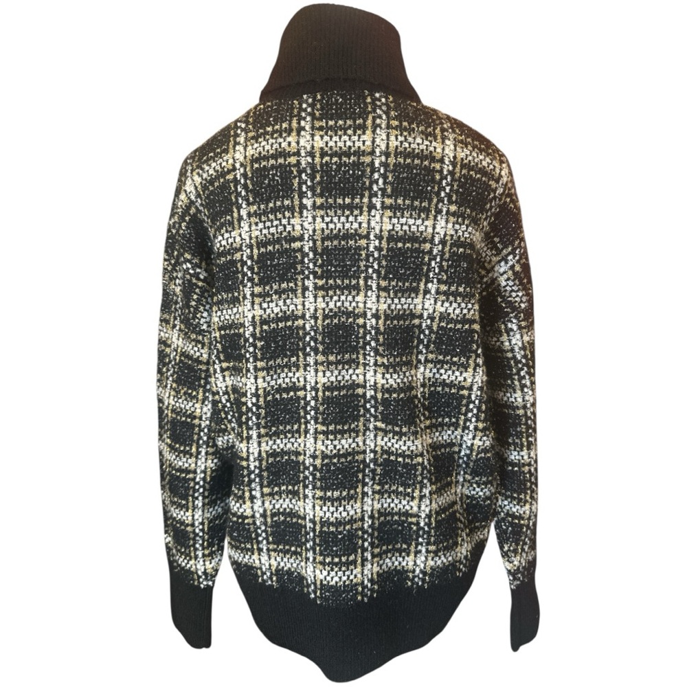 Splendid NWT “Ginny” Plaid Turtleneck Sweater - Picture 7 of 12